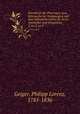 Handbuch der Pharmacie zum Gebrauche bei Vorlesungen und zum Selbstunterrichte fr rzte, Apotheker und Droguisten. 2, no.2, pt.2, Geiger, Philipp Lorenz, 1785-1836 