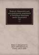 Textum Masoreticum accuratissime expressit e fontibus Masorea varie illustravit. 12, Baer, S. (Seligmann), 1825-1897,Delitzsch, Franz, 1813-1890 