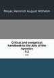 Critical and exegetical handbook to the Acts of the Apostles. 5:2, Meyer, Heinrich August Wilhelm 