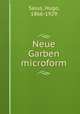 Neue Garben microform, Salus, Hugo, 1866-1929 