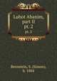 Luhot Abanim, part II. pt. 2, Bernstein, S. (Simon), b. 1884 