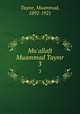 Mu`allaft Muammad Taymr. 3, Taymr, Muammad, 1892-1921 