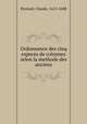 Ordonnance des cinq especes de colonnes selon la methode des anciens, Perrault, Claude, 1613-1688 