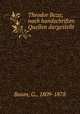 Theodor Beza; nach handschriften Quellen dargestellt, Baum, G., 1809-1878 