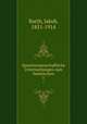 Sprachwissenschaftliche Untersuchungen zum Semitischen. 1, Barth, Jakob, 1851-1914 
