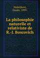 La philosophie naturelle et relativiste de R.-J. Boscovich, Dusan Nedeljkovi 