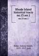 Rhode Island historical tracts. no.13 ser.1, Rider, Sidney Smith, 1833-1917, pub 