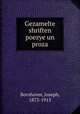 Gezamelte shriften poezye un proza, Bovshover, Joseph, 1873-1915 