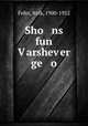 Sho ns fun Varshever ge o, Fefer, Itzik, 1900-1952 