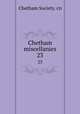 Chetham miscellanies. 23, Chetham Society. cn 
