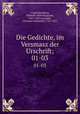 Die Gedichte, im Versmasz der Urschrift;. 01-03, Virgil,Hertzberg, Wilhelm Adolf Boguslaw, 1813-1879,Osiander, Christian Nathaniel, 1781-1855 