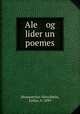 Ale og lider un poemes, Shumiatcher-Hirschbein, Esther, b. 1899 