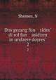 Dos gezang fun sides di rol fun asidizm in undzere doyres. 2, N. Shemen 