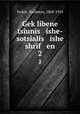 Geklibene tsiunis ishe-sotsialis ishe shrif en. 2, Syrkin, Nachman, 1868-1924 
