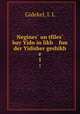 Negines un tfiles bay Yidn in likh fun der Yidisher geshikh e. 1, Gidekel, I. L 