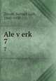 Ale verk.. 7, Zitron, Samuel Leib, 1860-1930 
