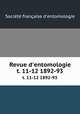 Revue d`entomologie. t. 11-12 1892-93, 