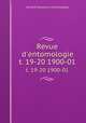 Revue d`entomologie. t. 19-20 1900-01, 