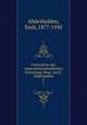 Fortschritte der naturwissenschaftlichen Forschung. Hrsg. von E. Abderhalden. 2, Abderhalden, Emil, 1877-1950 