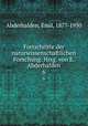 Fortschritte der naturwissenschaftlichen Forschung. Hrsg. von E. Abderhalden. 6, Abderhalden, Emil, 1877-1950 
