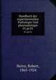 Handbuch der experimentellen Pathologie Und pharmakologie. 01 pt.01, Heinz, Robert, 1865-1924 