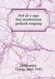 Oyf di v?egn fun modernem gedank?engang, Zhitlowsky, Chaim, 1865-1943 