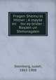 Fragen Shemu?el Milner ; A mayse mi tsv?ey brider ; Royzen un Shmoragden, Steinberg, Judah, 1863-1908 