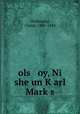 ols oy, Ni she un K?arl Mark?s, Zhitlowsky, Chaim, 1865-1943 