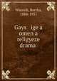 Gays ige a omen a religyeze drama ., Wiernik, Bertha, 1884-1951 