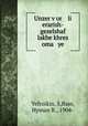Unzer v?or li erarish-gezelshaf lakhe khres oma ye, Yefroikin, S,Bass, Hyman B., 1904- 
