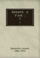 Gezaml e Verk :. 7, Opatoshu, Joseph, 1886-1954 