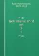 Geklibene shrif en. 5, Baal-Makhshoves, 1873-1924 