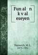Fun al n kval eseyen, Dujowich, M. J., 1873-1951 