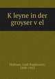 Kleyne in der groyser vel, Hofman, Leah Kapilowitz, 1898-1952 