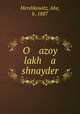 O azoy lakh a shnayder, Hershkowitz, Abe, b. 1887 