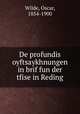 De profundis oyftsaykhnungen in brif fun der tfise in Reding, Wilde, Oscar, 1854-1900 