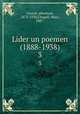 Lider un poemen (1888-1938). 3, Liessin, Abraham, 1872-1938,Chagall, Marc, 1887- 
