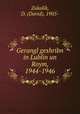 Gerangl geshribn in Lublin un Roym, 1944-1946, Zakalik, D. (David), 1905- 