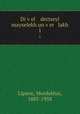 Di vel dertseyl mayselekh un ver lakh.. 1, Lipson, Mordekhai, 1885-1958 