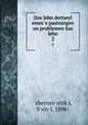 Dos lebn dertseyl emese pasirungen un problemen fun lebn. 2, Velvl ?shernovetski 