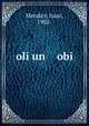 oli un obi, Metzker, Isaac, 1902- 