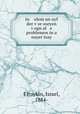In olem un oyf der v?or eseyen v?egn al e problemen in a nayer tsay, Efroykin, Israel, 1884- 