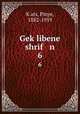 Geklibene shrif n. 6, 