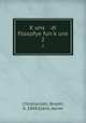 Kuns di filosofye fun kuns. 2, Christiansen, Broder, b. 1869,Glanz, Aaron 
