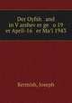 Der Oyfsh and in V?arshev?er ge o 19 er April-16 er Ma?i 1943, Kermish, Joseph 