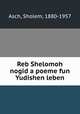 Reb Shelomoh nogid a poeme fun Yudishen leben, Asch, Sholem, 1880-1957 