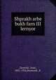 Shprakh arbe bukh farn III lernyor, 