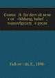Grama ik? far derv?ak?sene v?or -bildung, bahef , tsunoyfgezets e proze, E. Falk?ov?i?sh 
