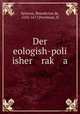 Der eologish-poli isher rak? a, Spinoza, Benedictus de, 1632-1677,Perelman, N 