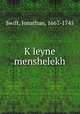 K?leyne menshelekh, Swift, Jonathan, 1667-1745 
